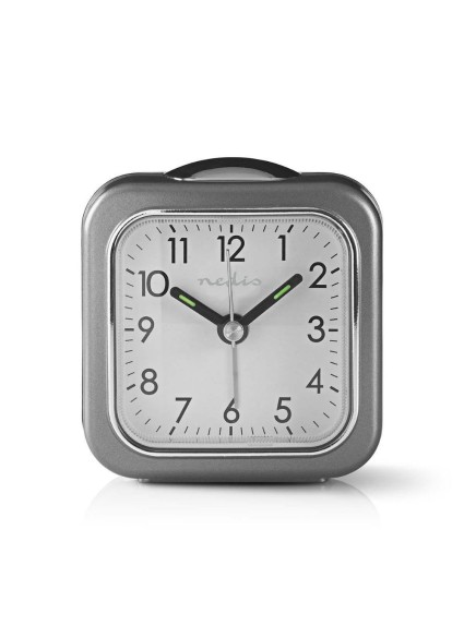 Nedis Επιτραπέζιο Ρολόι με Ξυπνητήρι (CLDK005GY) (NEDCLDK005GY)