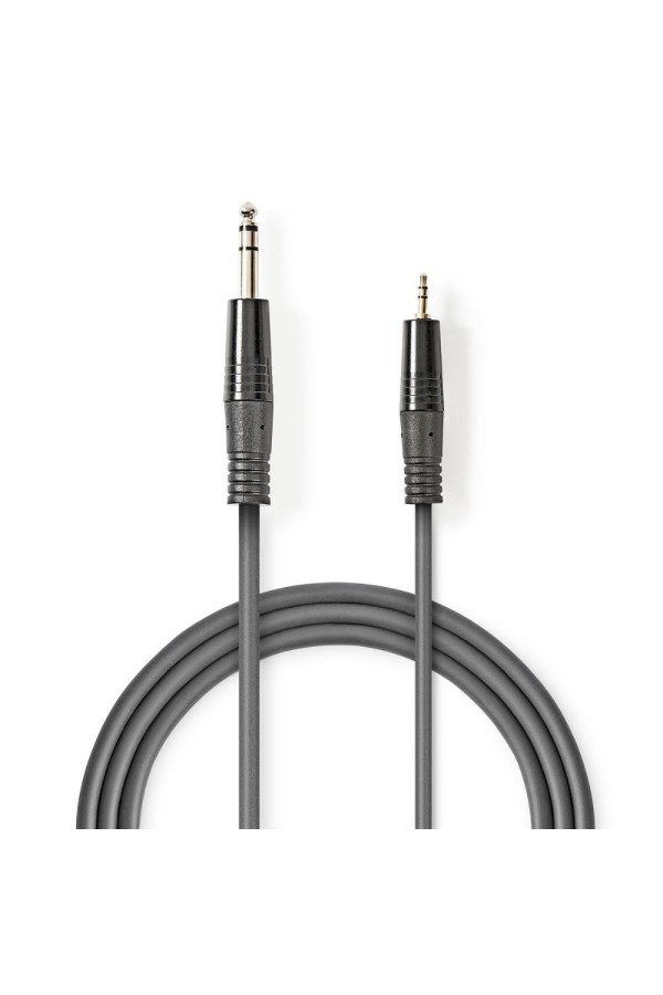 Nedis Cable 6.3mm male - 3.5mm male 1.5m (COTH23205GY15) (NEDCOTH23205GY15)