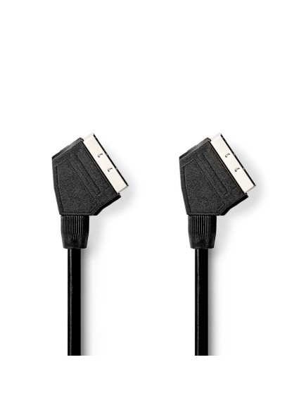 Nedis Cable Scart male - Scart male 2m (CVGB31000BK20) (NEDCVGB31000BK20)