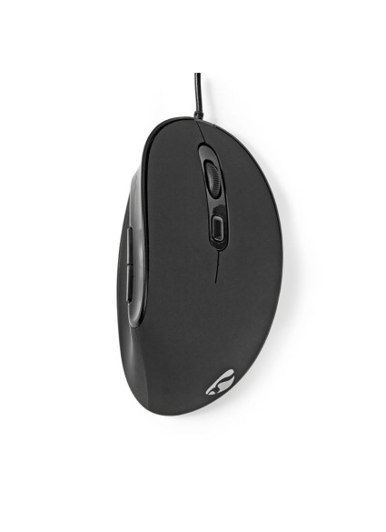 Nedis Ergonomic Wired Mouse Ενσύρματο Vertical Ποντίκι Μαύρο (ERGOMSWD100BK) (NEDERGOMSWD100BK)