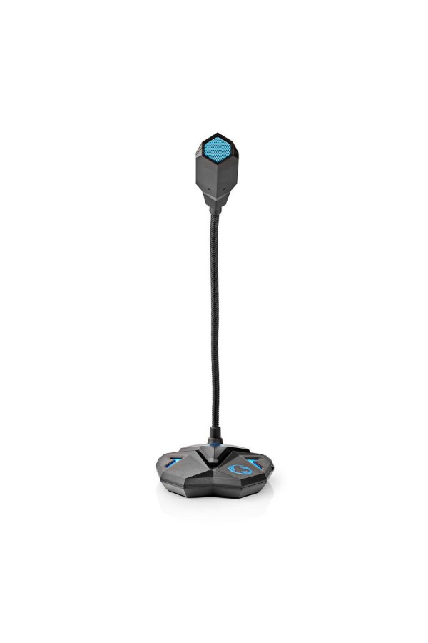 Nedis Desktop Gaming Microphone USB Black/Blue με Σύνδεση USB (GMICGU100BK) (NEDGMICGU100BK)