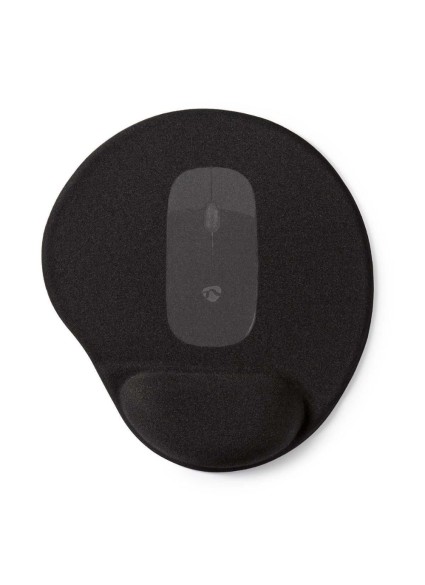 Nedis Mouse Pad με Στήριγμα καρπού Μαύρο (MPADFG100BK) (NEDMPADFG100BK)