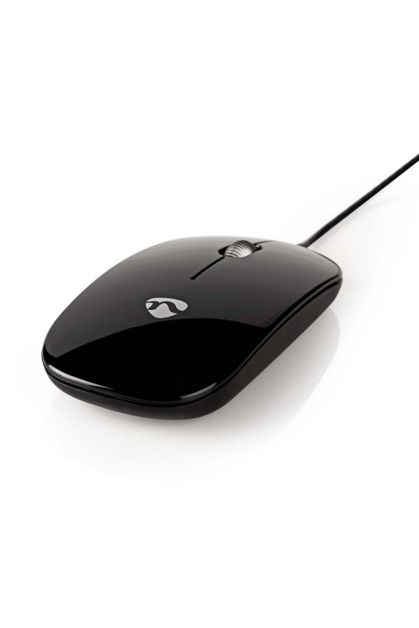 Nedis Wired Mouse Ενσύρματο Ποντίκι Μαύρο (MSWD200BK) (NEDMSWD200BK)