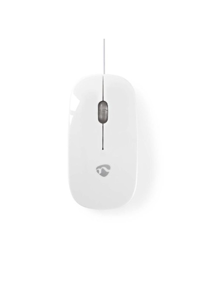 Nedis Wired Mouse Ενσύρματο Ποντίκι Λευκό (MSWD200WT) (NEDMSWD200WT)