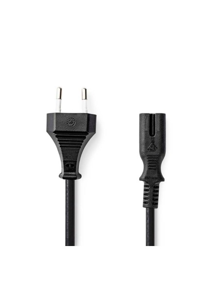 Nedis Euro - IEC C7 Cable 2m Μαύρο (PCGB11040BK20) (NEDPCGB11040BK20)