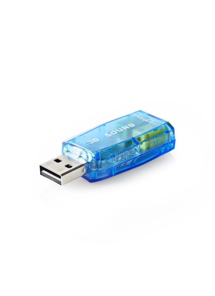 Nedis Εξωτερική USB Κάρτα Ήχου 2.0 (USCR10051BU) (NEDUSCR10051BU)