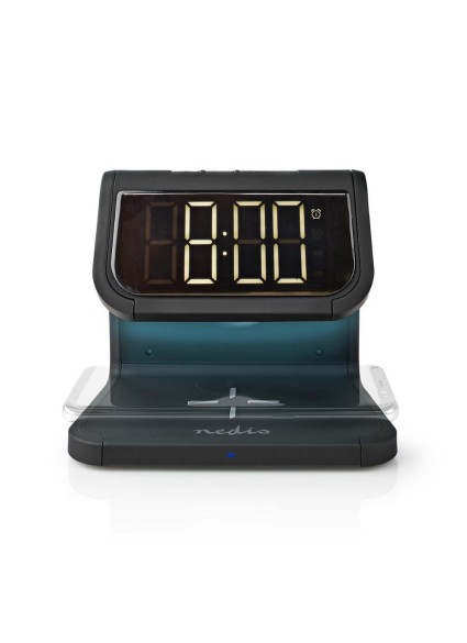 Nedis Ψηφιακό Ρολόι Επιτραπέζιο με Ξυπνητήρι (WCACQ10W1BK) (NEDWCACQ10W1BK)