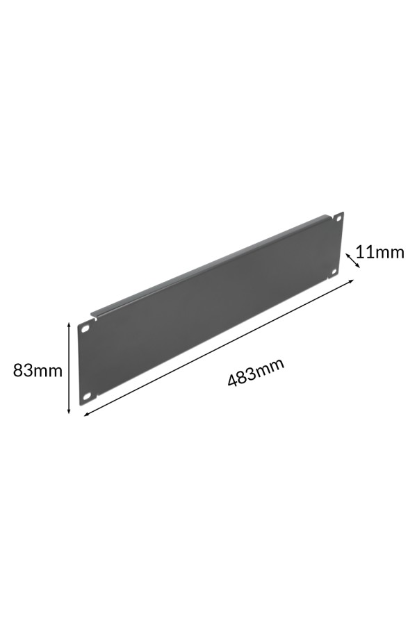 POWERTECH κάλυμμα panel NETW-0033 για rack 19