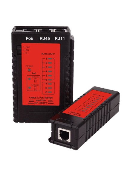 NOYAFA tester καλωδίων δικτύου NF-468PF για PoE RJ45 & RJ11