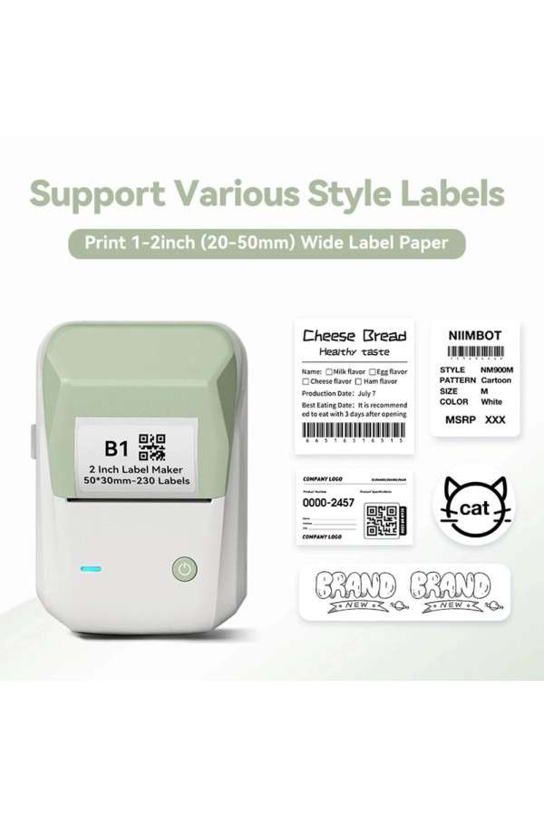 Niimbot B1 Wireless Label Printer Green (B1 GREEN) (NIIB1GR)