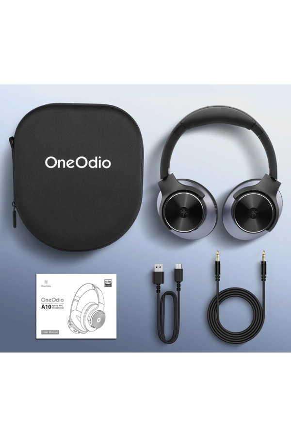 ONEODIO headphones A10, ενσύρματα & ασύρματα, Hi-Res ANC, 40mm, μαύρο