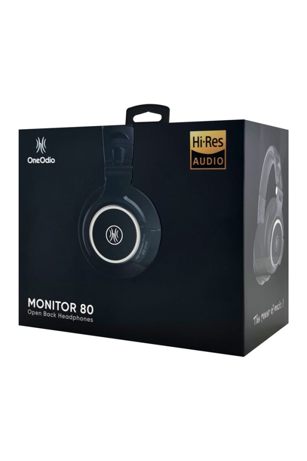 ONEODIO headset Monitor 80, 6.35mm & 3.5mm σύνδεση, Hi-Res, 40mm, μαύρο