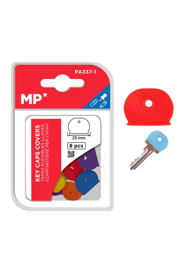 MP πλαστικά καλύμματα κλειδιών PA337-1, 25mm, 8τμχ, διάφορα χρώματα