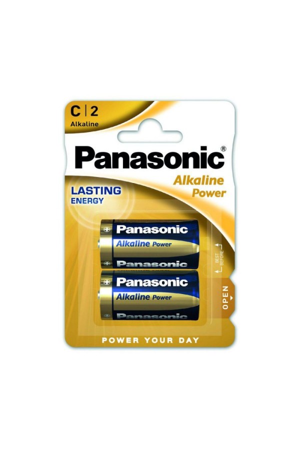 Panasonic Alkaline Power Μπαταρίες C 1.5V 2τμχ (9004750) (PAN9004750)