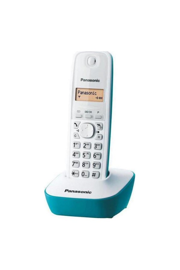 Ασύρματο Τηλέφωνο Panasonic KX-TG1611GRC White-Turquoise (KX-TG1611GRC) (PANKXTG1611GRC)