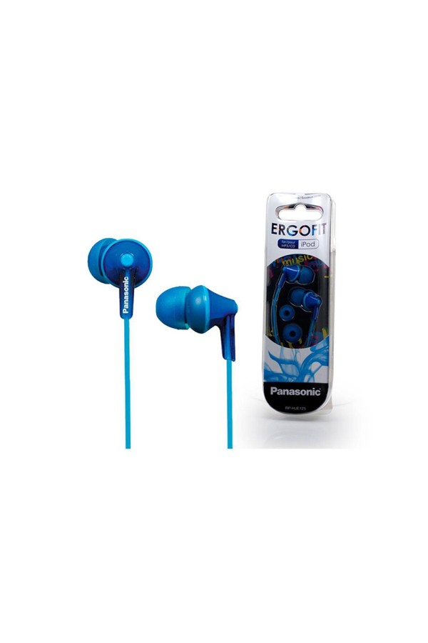 Panasonic RP-HJE125 Blue Headphones (RPHJE125EA) (PANRPHJE125EA)