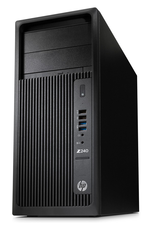 HP WorkStation Z240, E3-1225 V5, 16/250GB M.2, DVD, REF SQR