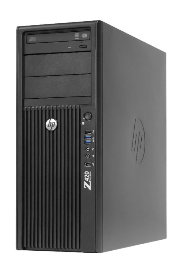 HP Workstation Z420, Refurbished Grade A Repainted, E5-1603, 16GB, 500GB HDD, ASUS GeForce 210 Silent, DVD, FreeDOS