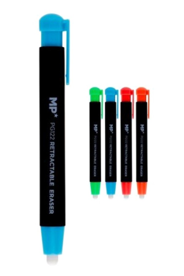 MP μηχανική γόμα στυλό PG122, 2x ανταλλακτικά, διάφορα χρώματα