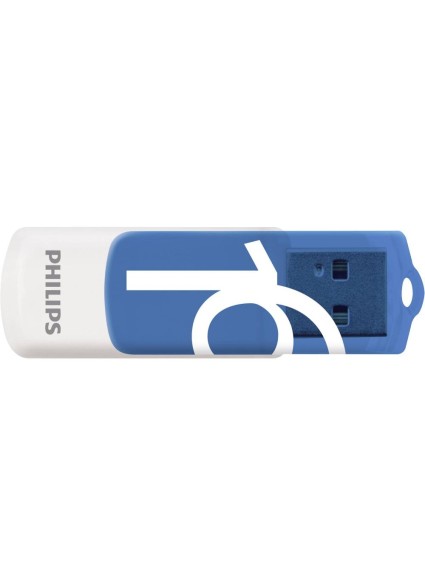 Philips Vivid 16GB USB 2.0 Stick Λευκό (FM16FD05B/00) (PHIFM16FD05B-00)