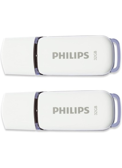 Philips Snow 32GB USB 2.0 2-Pack (FM32FD70D/00) (PHIFM32FD70D-00)