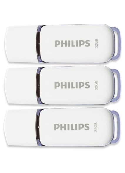 Philips Snow pack 32GB USB 2.0 Stick Λευκό (FM32FD70E/00) (PHIFM32FD70E-00)