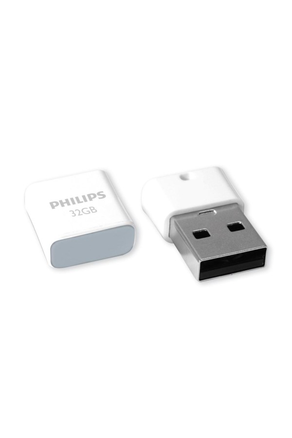 Philips Pico 32GB USB 2.0 Stick Γκρι (FM32FD85B/00) (PHIFM32FD85B-00)