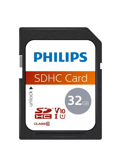 Philips SDHC 32GB Class 10 U1 V10 UHS-I (FM32SD45B/00) (PHIFM32SD45B-00)