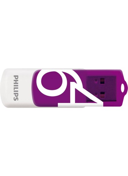 Philips Vivid 64GB USB 2.0 Stick Μωβ (FM64FD05B/00) (PHIFM64FD05B-00)