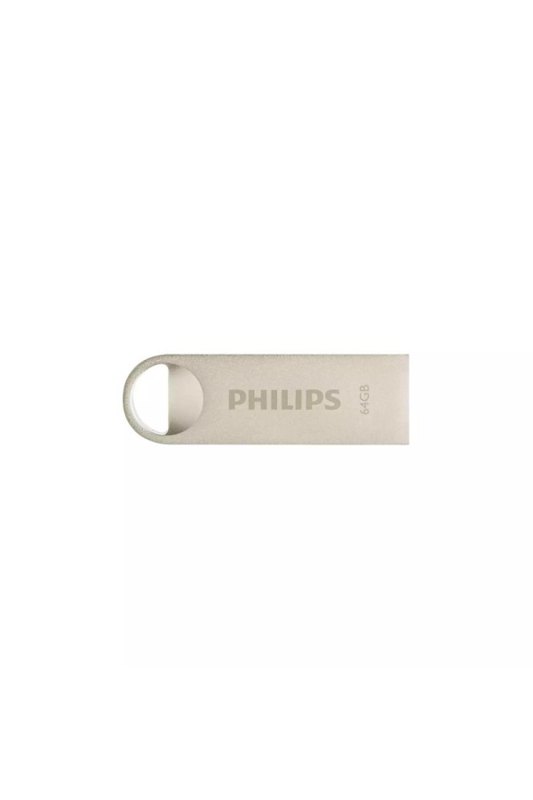 Philips Moon 64GB USB 2.0 Stick Ασημί (FM64FD160B/00) (PHIFM64FD160B-00)