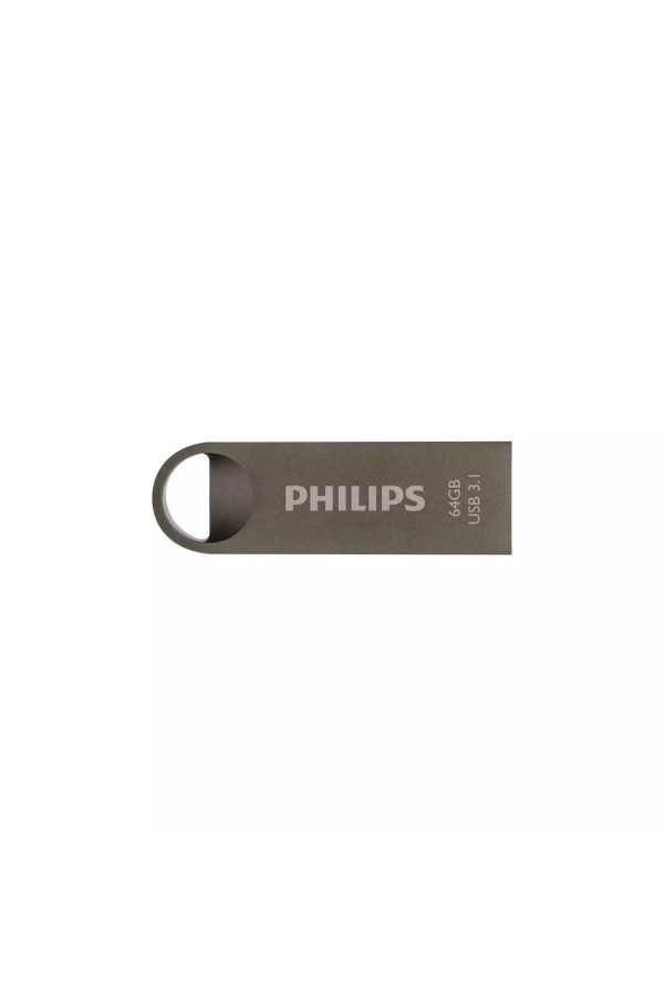 Philips Moon 64GB USB 3.1 Stick Ασημί (FM64FD165B/00) (PHIFM64FD165B-00)