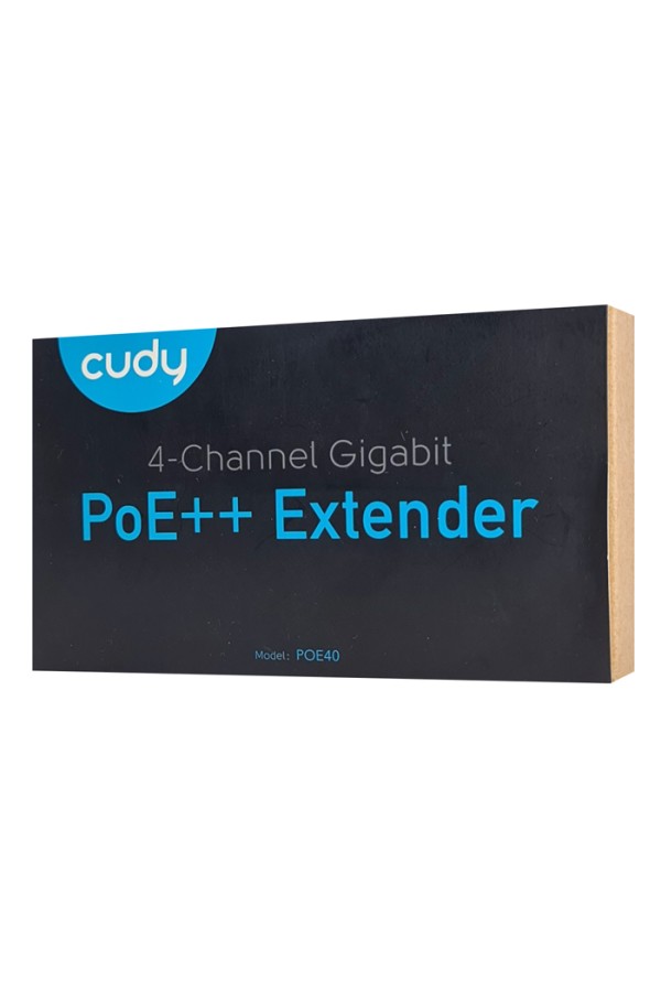 CUDY PoE++ extender POE40, 4-channel Gigabit PoE, 60W