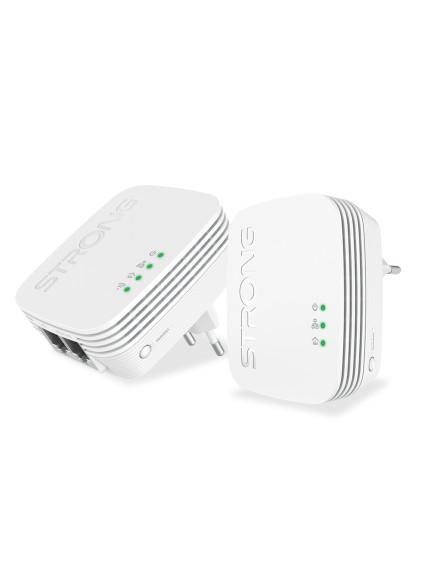 STRONG Powerline Kit POWERLWF600DUOMINI, 600Mbps, 300Mbps WiFi, 2τμχ