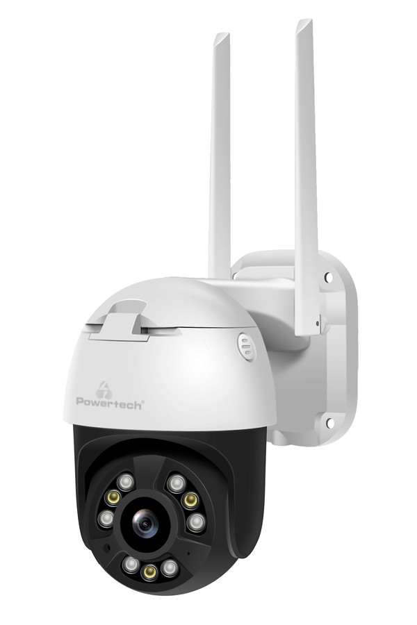 POWERTECH smart κάμερα PT-1086, 4MP, 4x digital zoom, Wi-Fi, PTZ, IP65