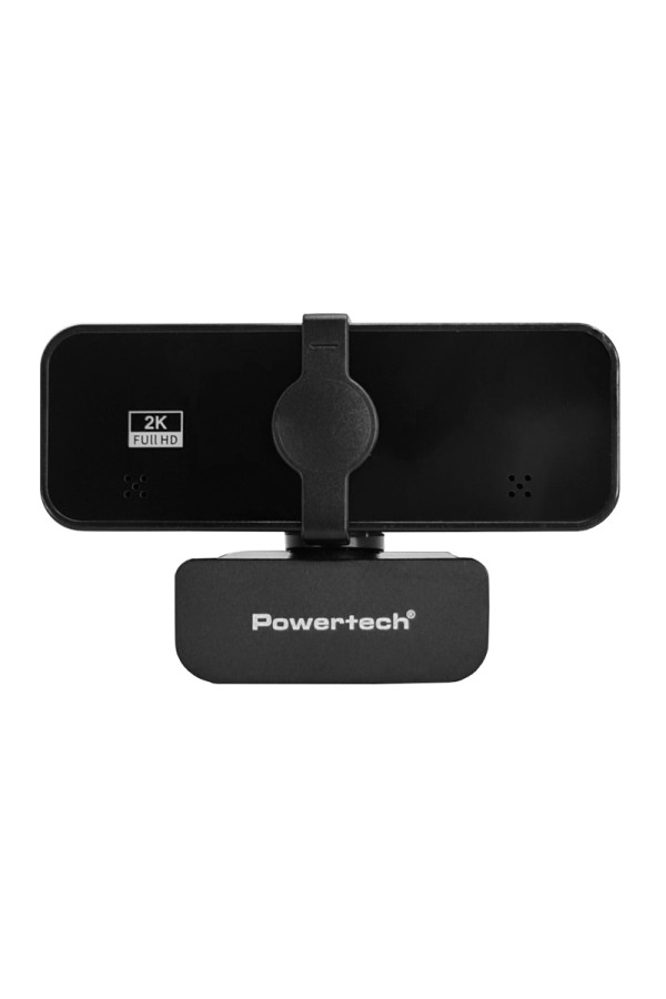 POWERTECH web camera PT-1291, 5MP, 2K Quad HD, αυτόματη εστίαση, 1.5m, μαύρη