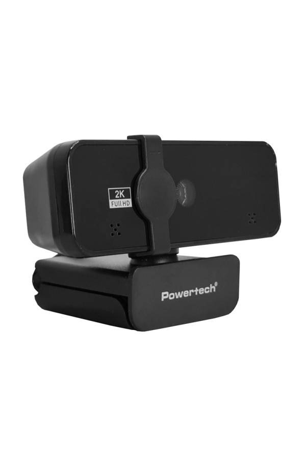 POWERTECH web camera PT-1291, 5MP, 2K Quad HD, αυτόματη εστίαση, 1.5m, μαύρη