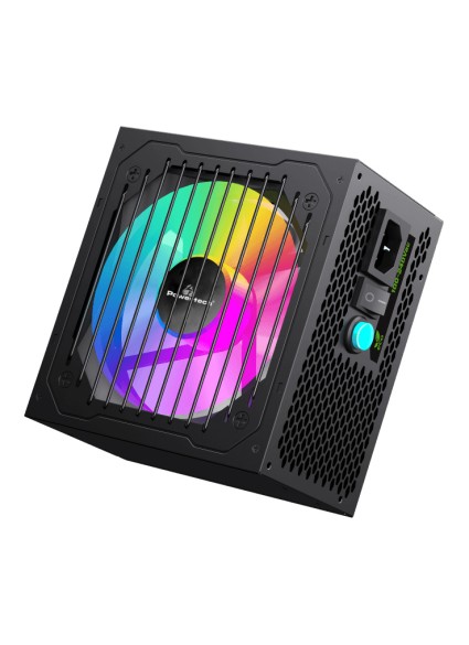 POWERTECH τροφοδοτικό PC PT-1311, 80PLUS Bronze, 700W, ATX, 120mm RGB Fan, Semi Modular