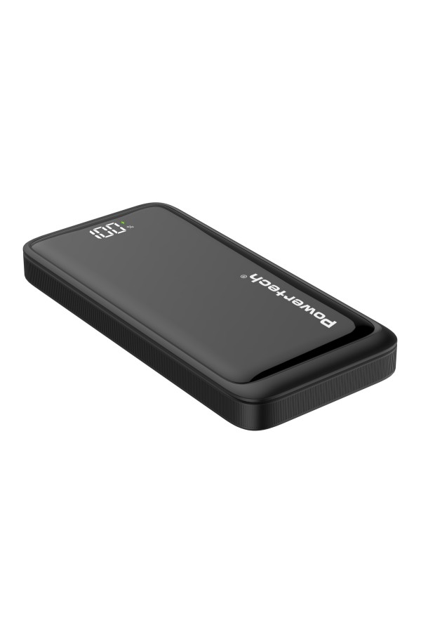 POWERTECH power bank PT-1326 με οθόνη, 10000mAh, 22.5W, μαύρο