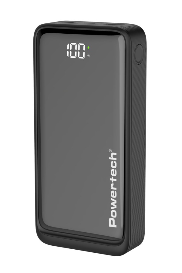 POWERTECH power bank PT-1327 με οθόνη, 20000mAh, 22.5W, μαύρο