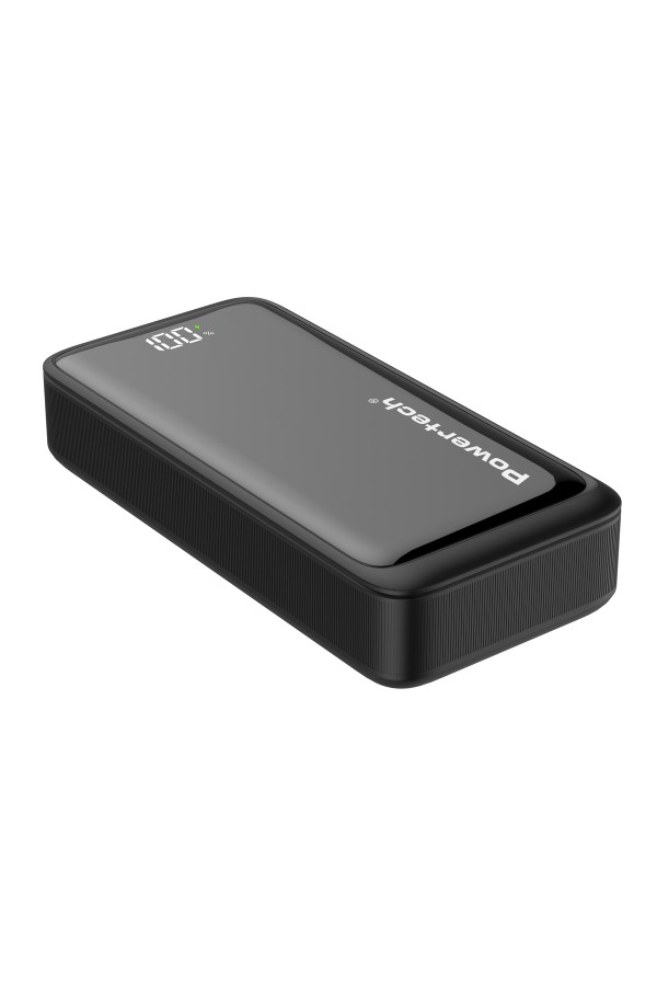 POWERTECH power bank PT-1327 με οθόνη, 20000mAh, 22.5W, μαύρο