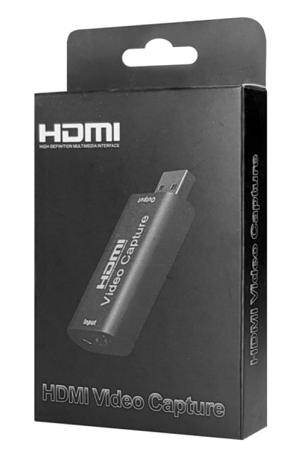 POWERTECH video capture PTH-047, HDMI/USB σύνδεση, 4K/60Hz, μαύρο