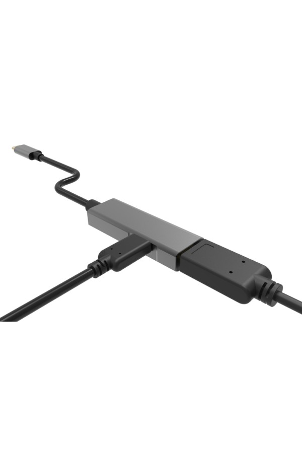 POWERTECH αντάπτορας USB-C σε HDMI PTH-055, 65W PD, 4K, γκρι