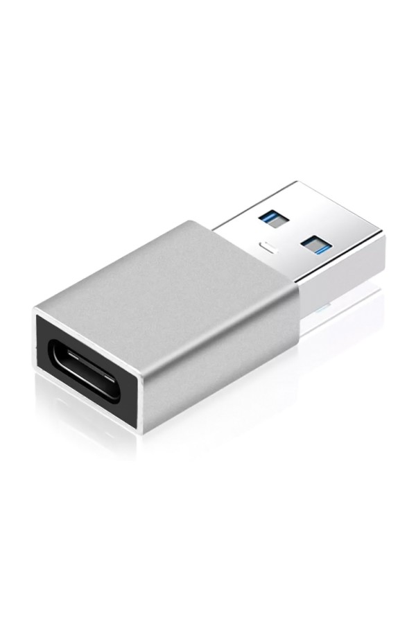 POWERTECH αντάπτορας USB 3.0 σε USB-C PTH-063, 5Gbps, ασημί