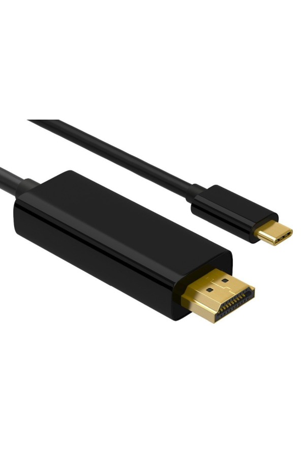 POWERTECH καλώδιο USB-C σε HDMI PTH-072, 4K/60Hz, 1m, μαύρο