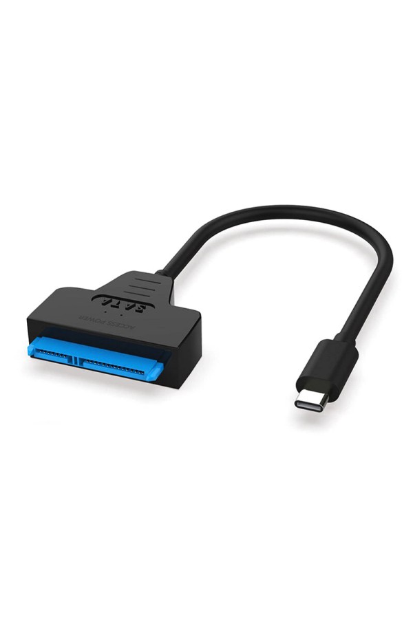 POWERTECH καλώδιο σύνδεσης HDD/SSD PTH-083, USB-C σε SATA, 6Gbps, μαύρο