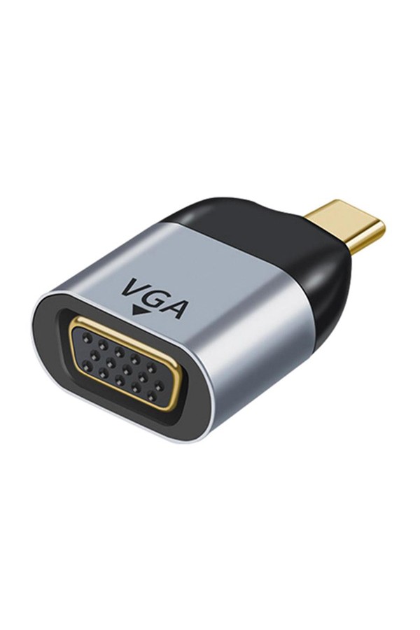 POWERTECH αντάπτορας USB-C σε VGA PTH-094, 1080p/60Hz, γκρι
