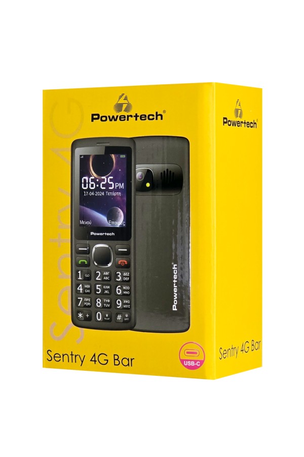 POWERTECH κινητό τηλέφωνο Sentry 4G Bar, 2.4