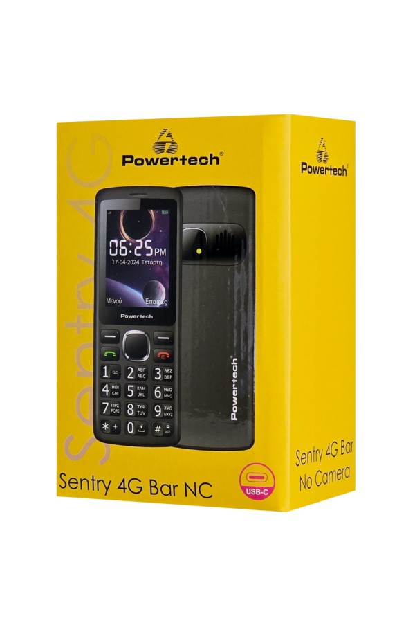 POWERTECH κινητό τηλέφωνο Sentry 4G Bar NC, 2.4