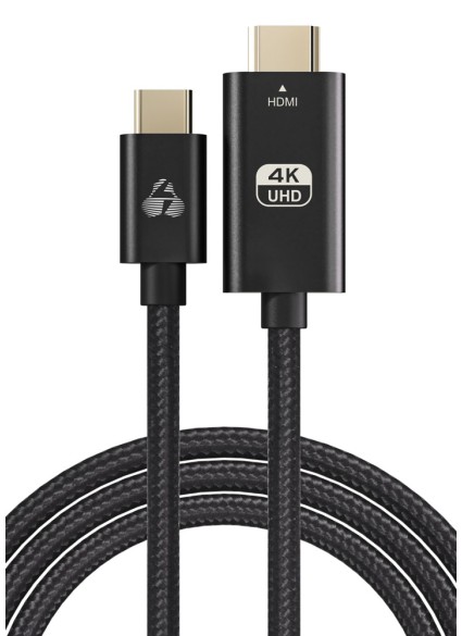 POWERTECH καλώδιο USB-C σε HDMI PTR-0137, 4K/60Hz, 10.2Gbit/s, 1m, μαύρο