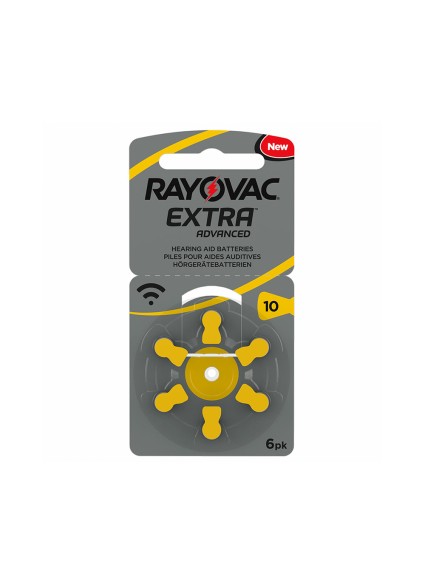 Rayovac Extra Μπαταρίες Ακουστικών Βαρηκοΐας 10 1.45V (RAYPR70)